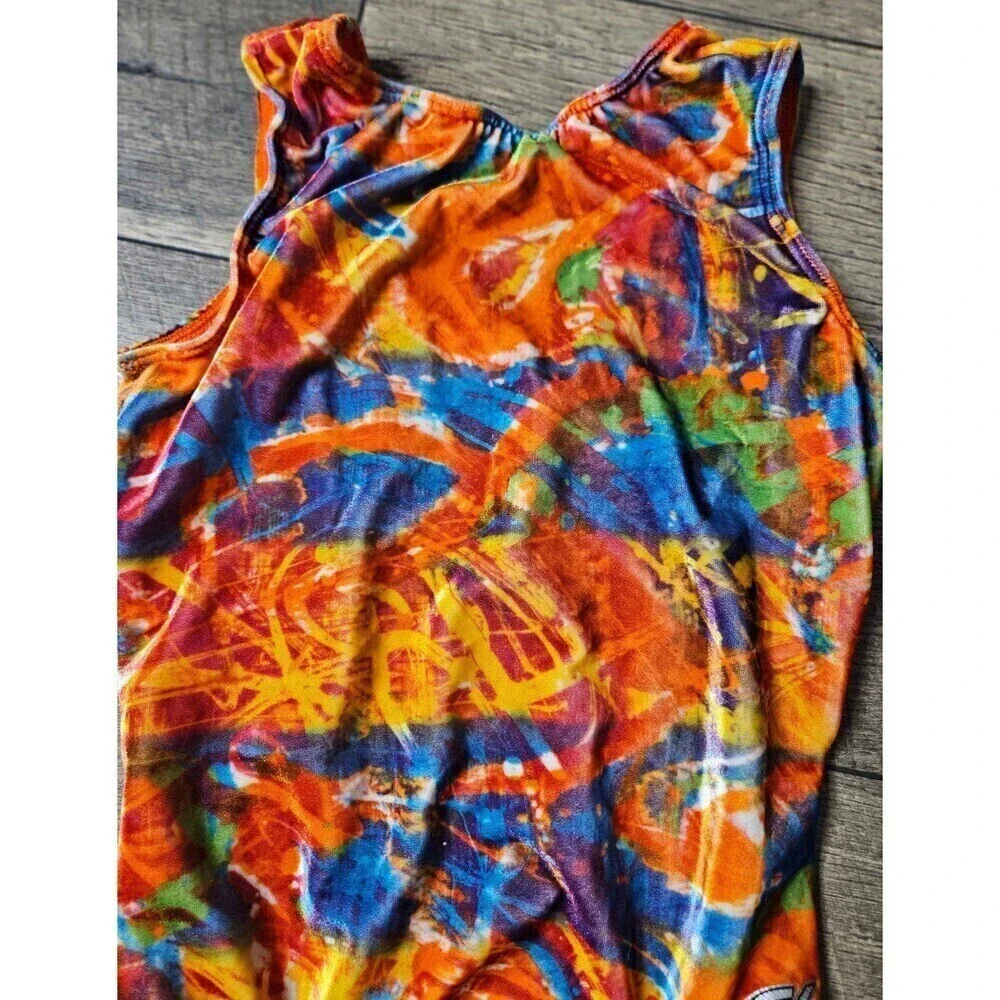 GK Velvet Gymnastics Leotard Grafitti Medium